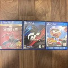 PS4 ゲーム 3本セット スパイダーマン GT7パワプロ