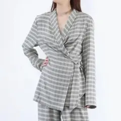 SHAINA MOTE シャイナモート　チェック ガウン ジャケット