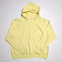 70s-80s downerwear イエロー パーカー USA古着 フード付き