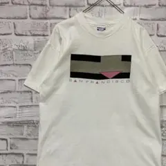 USA製90sヴィンテージTシャツ！シングルステッチ　ホワイト半袖古着L73