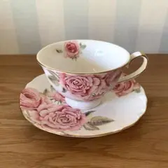 未使用 ビンテージ MF massey 薔薇 ローズ カップ&ソーサー