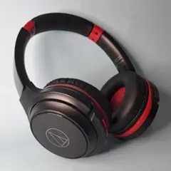 Audio-Technica ワイヤレスヘッドホン ブラック/レッド
