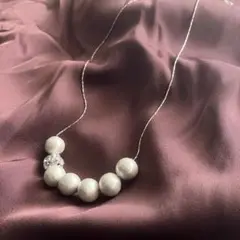 コットンパール　ネックレス　40cm