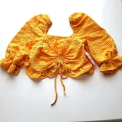トップス　オレンジ