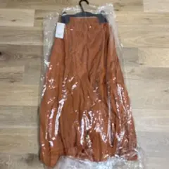 【新品】レイビームス　オレンジ フレアロングスカート　0サイズ　13200円