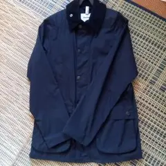 Barbour ネイビー ジャケット 36　ノンワックス ビデイル
