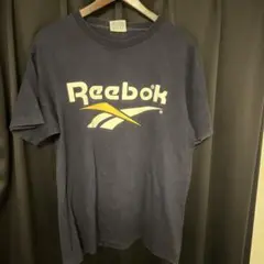 Reebok ネイビー Tシャツ 100%コットン　made in USA