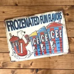 ICEE 金属製 看板 アメリカン雑貨 インテリアやディスプレイにオススメ！