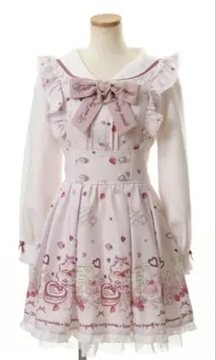 LIZLISA Many Hearts Afternoontea柄ワンピース