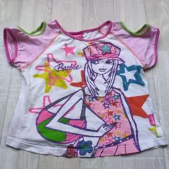 Barbie 半袖Tシャツ 肩穴あき