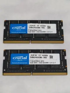 Crucial 16GBx2 DDR4 2400MHz SO-DIMM