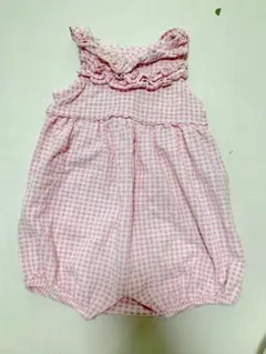 ラルフローレン ロンピース 6months ピンク チェック