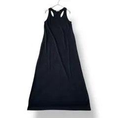コルザ COLZA マキシワンピース　黒　ホルターネック　カットソー　春夏　M