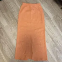 オレンジ タイトスカート　しまむら　美品