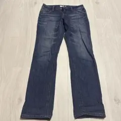 Comfort basicダークブルー デニムパンツ