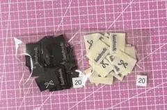 ピスネーム　挟みタグ　リボン　40枚　A-14