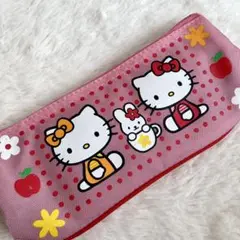 平成レトロ　1998年　サンリオ キティ&ミミィ　ペンケース　筆入れ