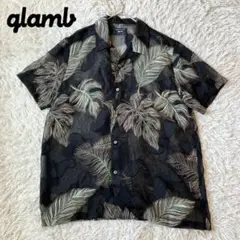glamb グラム オープンカラーリーフシャツ シアー 総柄 ペイズリー 4