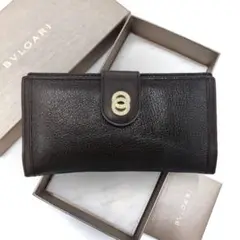 BVLGARI ブルガリ 長財布 ロゴリング ダブルリング ダークブラウン