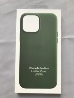 純正品iPhone14 Pro Max レザーケース【新品】フォレストグリーン