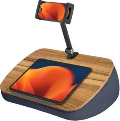 LOE スマホ・タブレット用ピロースタンド クッションテーブル 膝上 アーム付