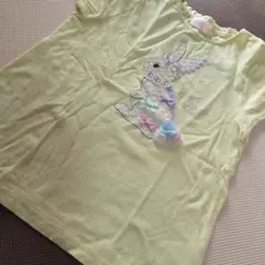 ♥️mezzo piano♥️ イエロー Tシャツ うさぎ