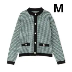 N. NATURAL BEAUTY BASIC キカ柄ジャガードニットブルゾン