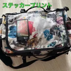 廃盤 限定 ノースフェイス ダッフルバッグ XSステッカープリント2 中古