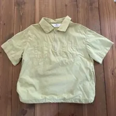 H&M ライトグリーン ジッパー付きシャツ