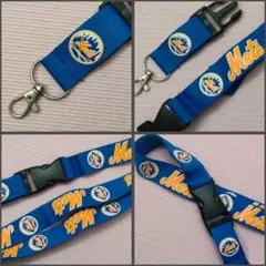 匿名配送【MLB★ZAKKA】ニューヨークメッツ！ネックストラップ＜ブルー＞