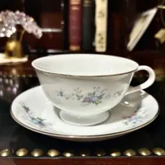 オールドノリタケ　カップ&ソーサー　RC 勿忘草のブーケわすれな草のブーケ
