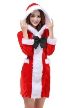 可愛いサンタクロース コスプレ おしゃれコスチューム 女性用セクシー ワンピース