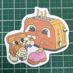 かわいいトースター 防水ステッカー