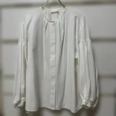 Ballsey 白　ブラウス　ボリューム袖　ゆったりめ　オーバーサイズシャツ