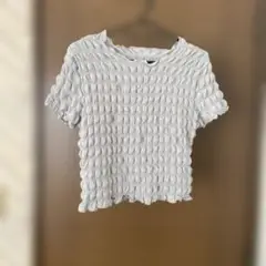 グレー シャーリングT 半袖 GU ☆Lサイズ
