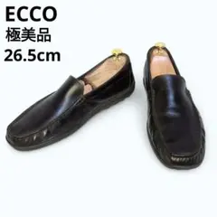 【極美品】エコー 本革 スリッポン ローファー 26.5濃茶 モカシン