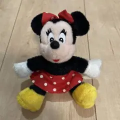 ディズニーランド　レトロ　ミニーマウス　ぬいぐるみバッジ　ぬいば☆