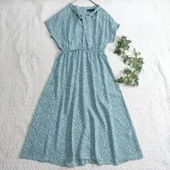 美品✨UNTITLED　2023SS　ボウタイロングワンピース　ライトブルー　2