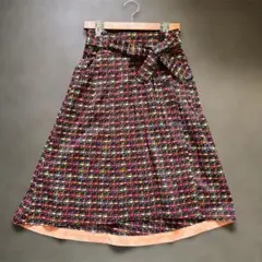 リバティ ラップ スカート ビンテージ 椅子柄 タナローン