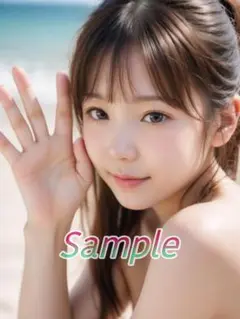 1点物 可愛い A4 AI 美女 ポスター グラビア セクシー 巨乳 U598