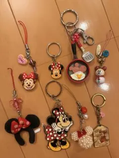 ディズニーリゾート　ミニー　キーホルダー　セット