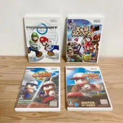【Wiiソフト】4本セット➁ スマブラ マリオカート パワプロ