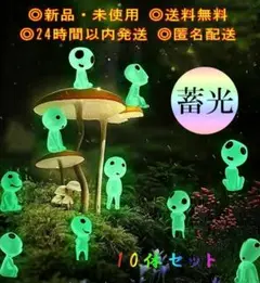 光る妖精 発光 蓄光 マスコット 10体セット 人気 オブジェ 置物 飾り 風水