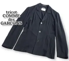 tricot COMME des GARCONS テーラードジャケット 薄手 黒