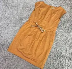 【未使用・美品】ノースリーブ 膝丈ワンピース Mサイズ
