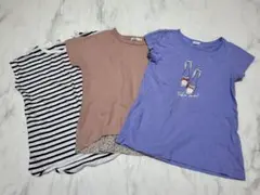 【3点セット】ペアマノン 他　半袖 カットソー 120cm 130㎝　女の子