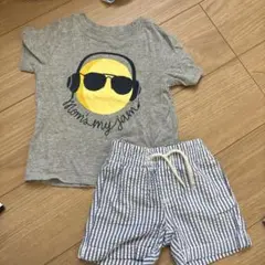 OLD NAVY グレーTシャツとgap baby ショートパンツ