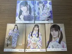 乃木坂46 生写真 伊藤理々杏 浴衣5種コンプ