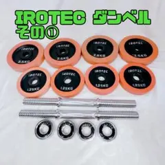 美品 IROTEC アイロテック ダンベル 10kg×2 プレート シャフト