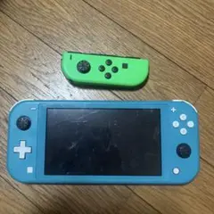 Switch Lite 本体 ブルー + Joy-Con グリーン　ジャンク品
